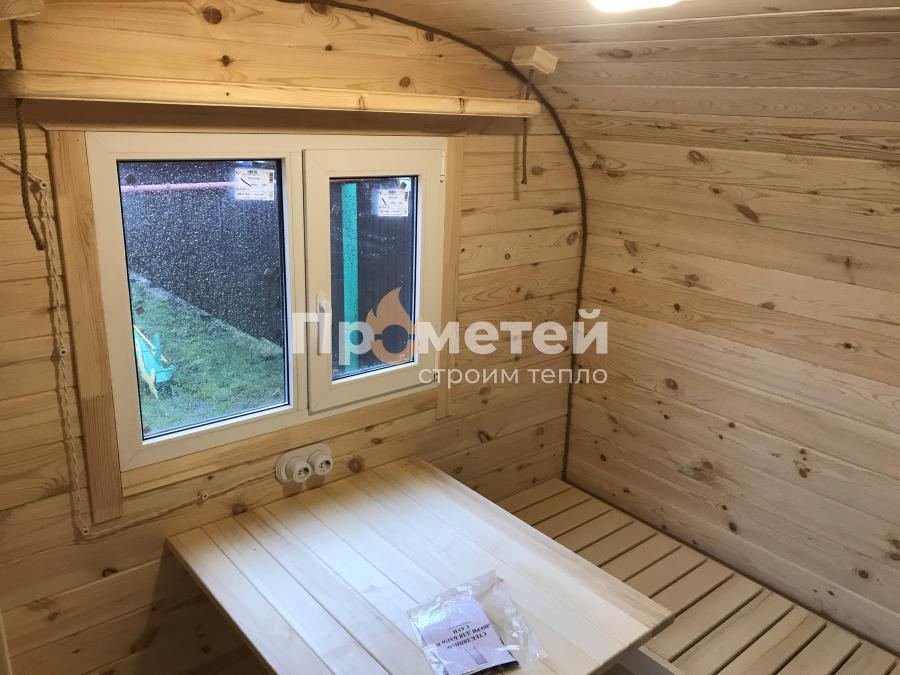 Квадро баня бочка 6 метров с боковым входом
