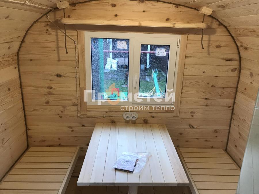 Квадро баня бочка 6 метров с боковым входом