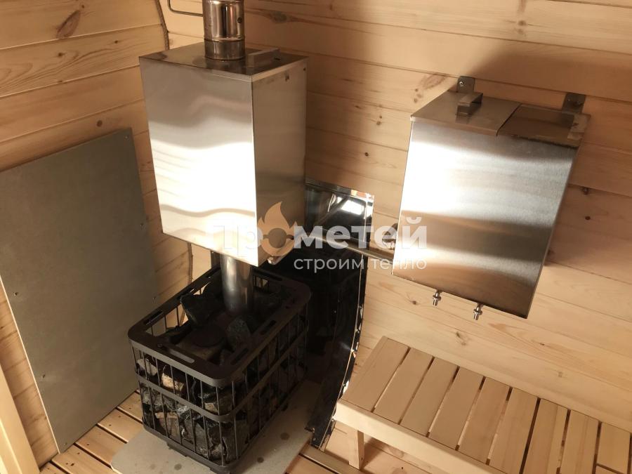 Квадро баня бочка 6 метров с боковым входом