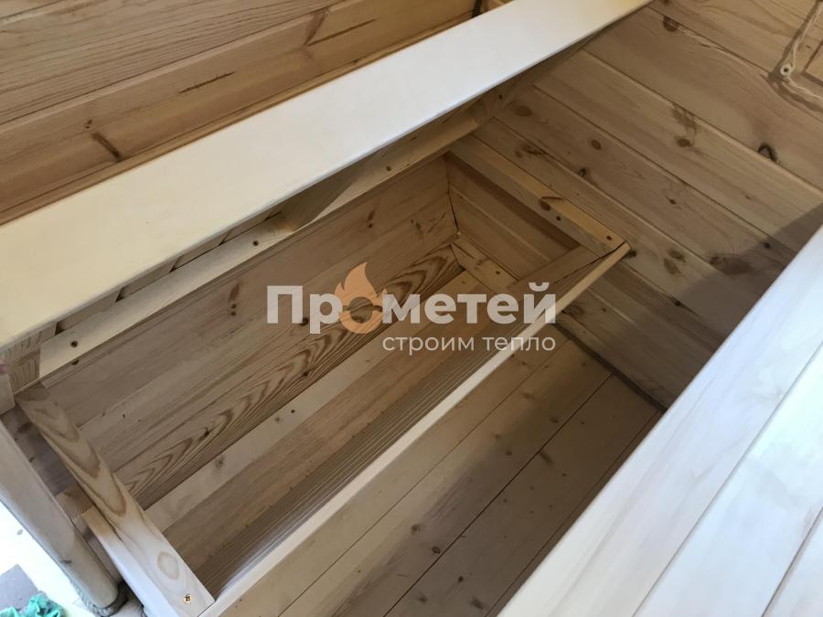 Квадро баня бочка 6 метров с боковым входом