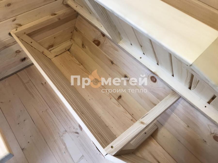 Квадро баня бочка 6 метров с боковым входом