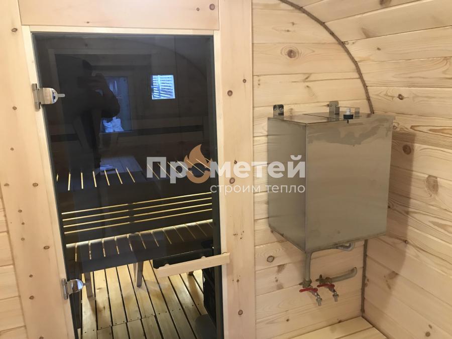 Квадро баня бочка 6 метров с боковым входом