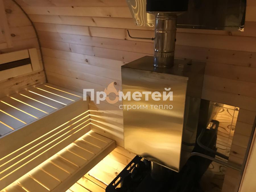 Квадро баня бочка 6 метров с боковым входом
