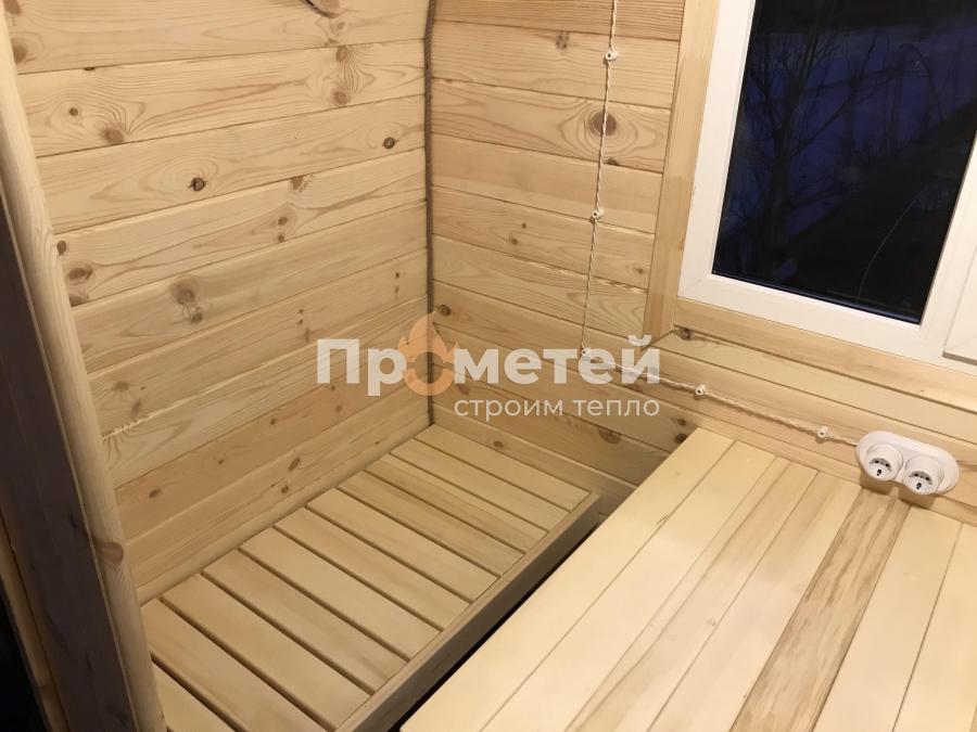 Квадро баня бочка 5 метров с боковым входом