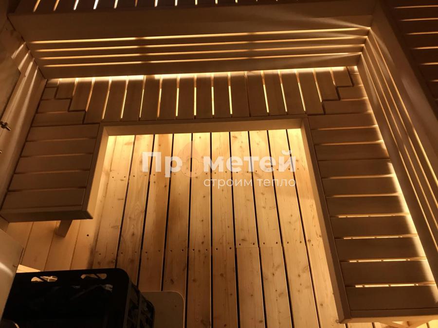 Квадро баня бочка 5 метров с боковым входом