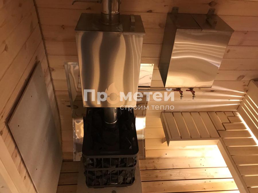 Квадро баня бочка 5 метров с боковым входом