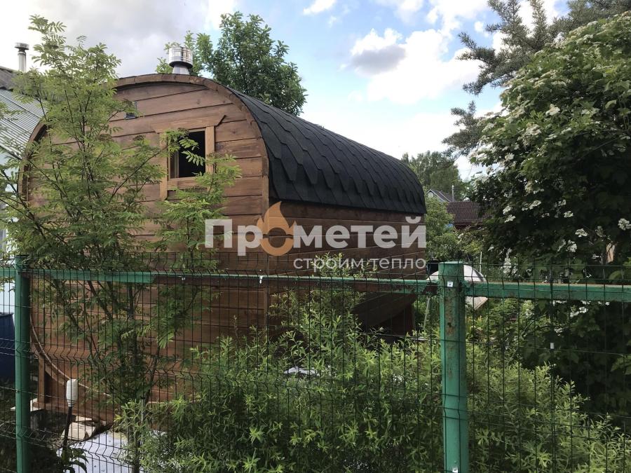 Квадро баня бочка 4 метра с боковым входом