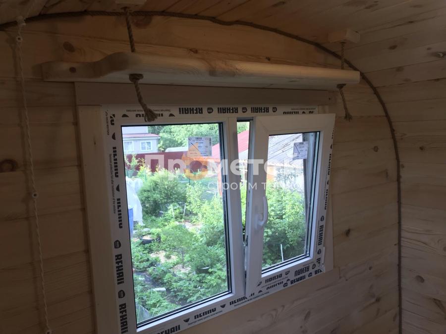 Квадро баня бочка 4 метра с боковым входом