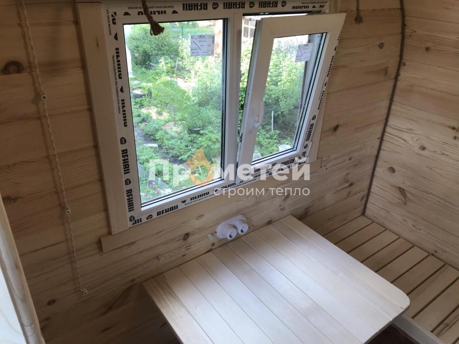 Квадро баня бочка 4 метра с боковым входом