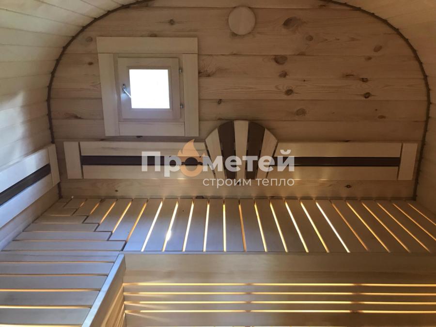 Квадро баня бочка 4 метра с боковым входом