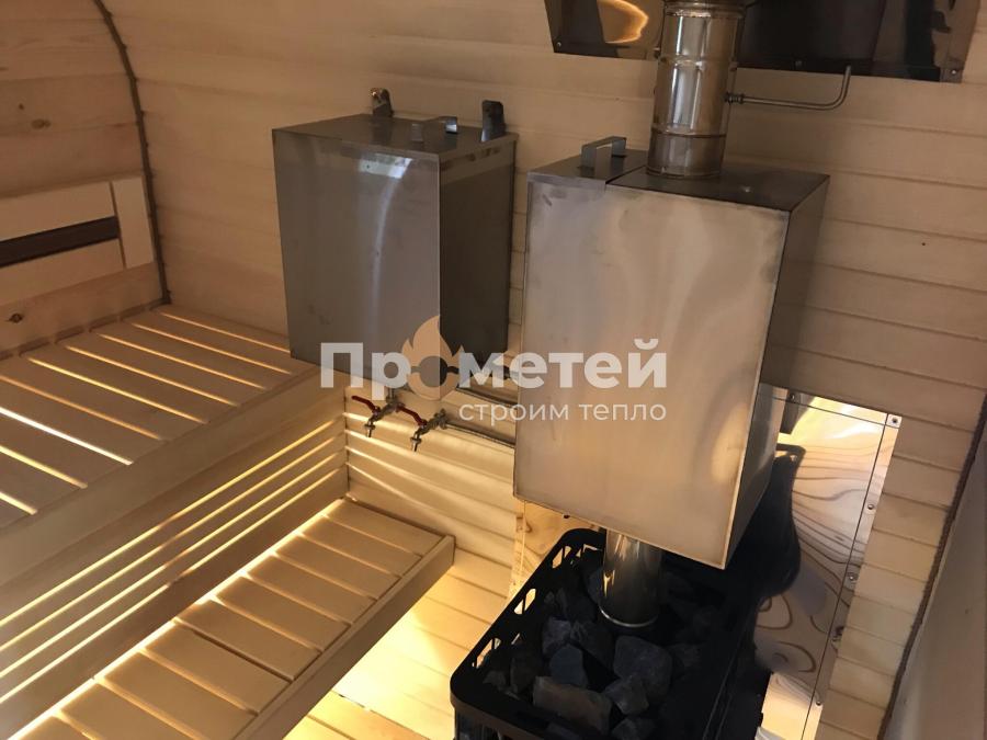 Квадро баня бочка 4 метра с боковым входом