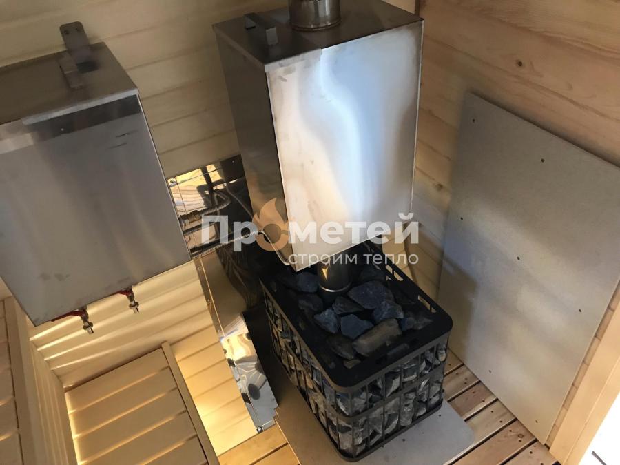 Квадро баня бочка 4 метра с боковым входом