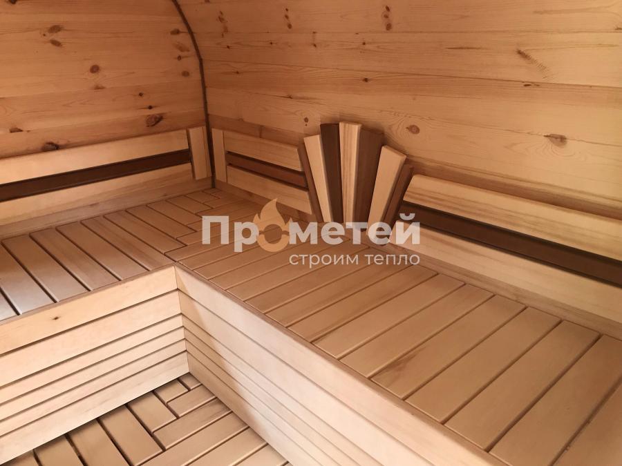 Квадро баня бочка 4 метра с боковым входом