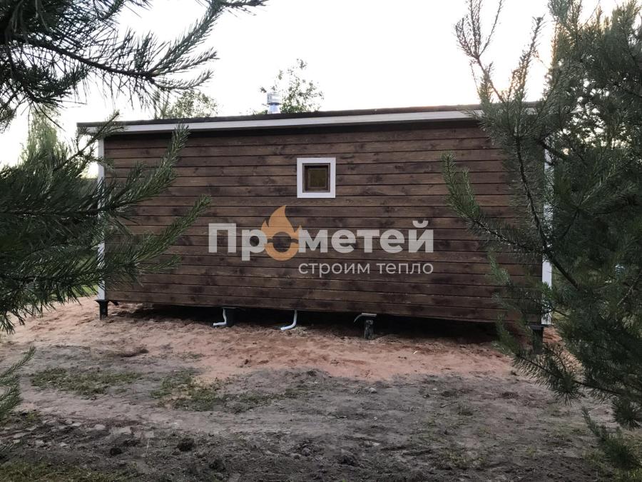 Каркасная баня 2.5x6 метров