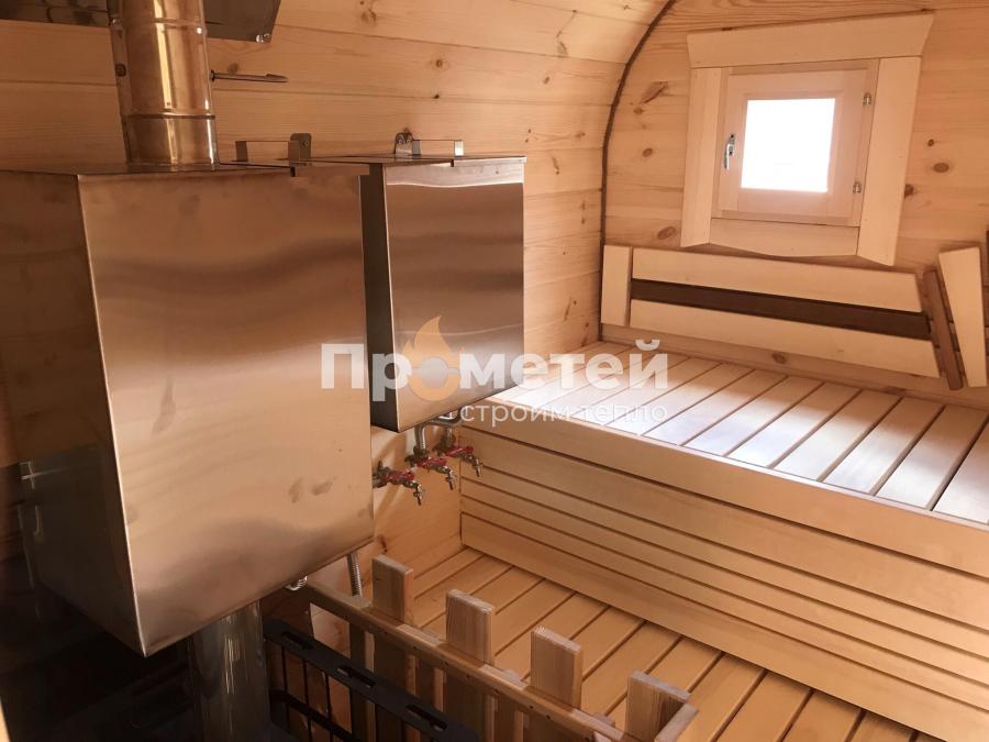 Квадро баня бочка 4 метра с боковым входом