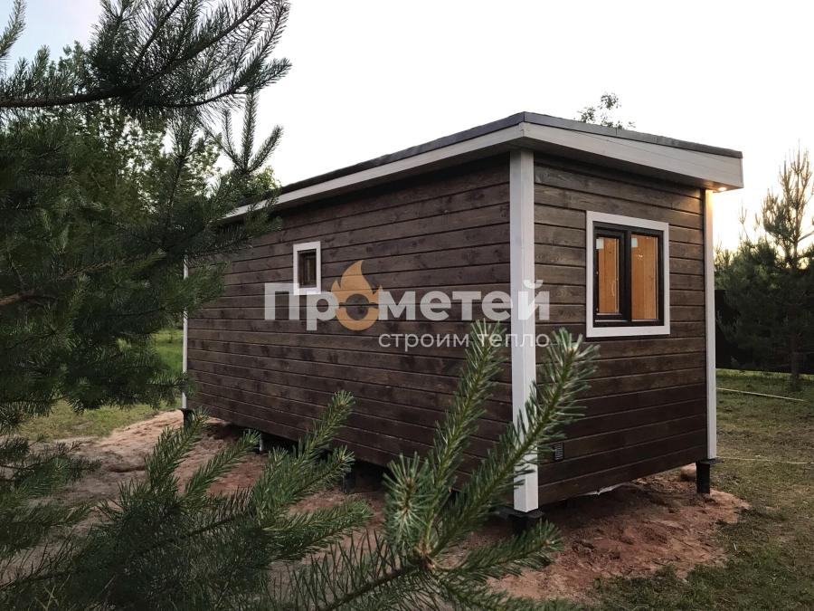 Каркасная баня 2.5x6 метров