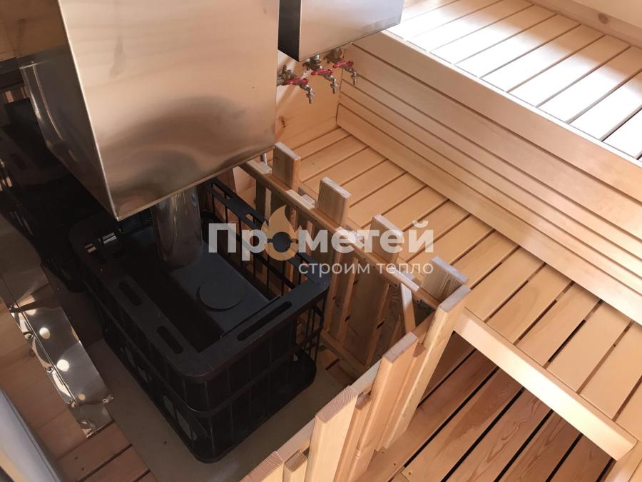 Квадро баня бочка 4 метра с боковым входом