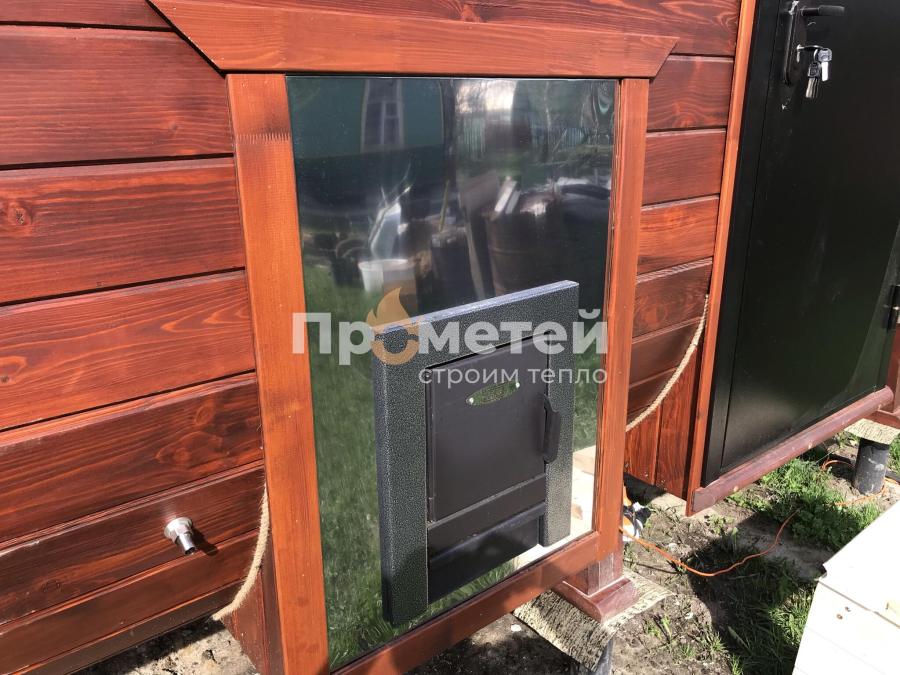 Квадро баня бочка 4 метра с боковым входом