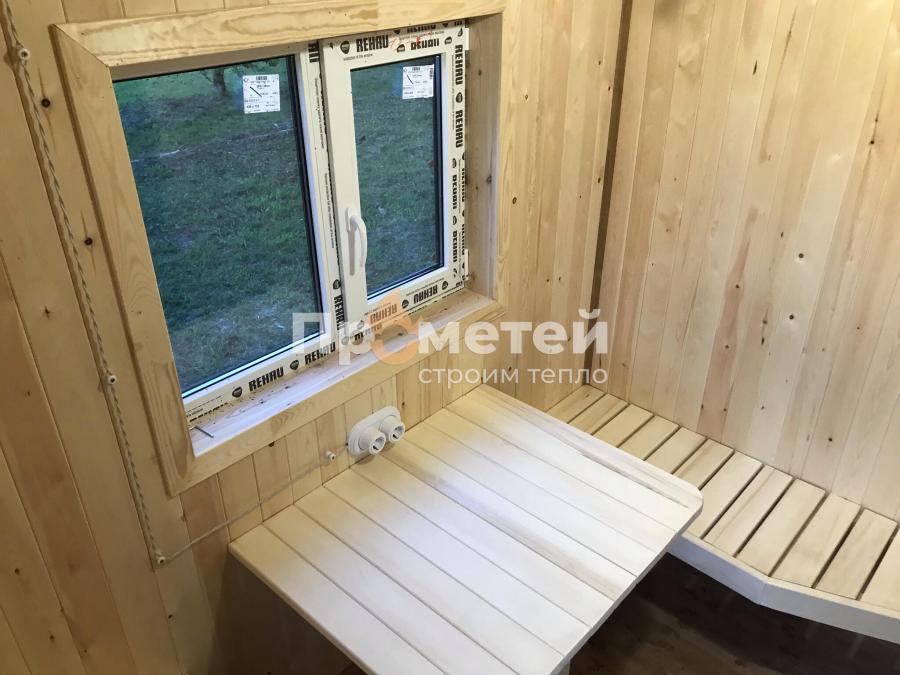 Каркасная баня 2.5x6 метров