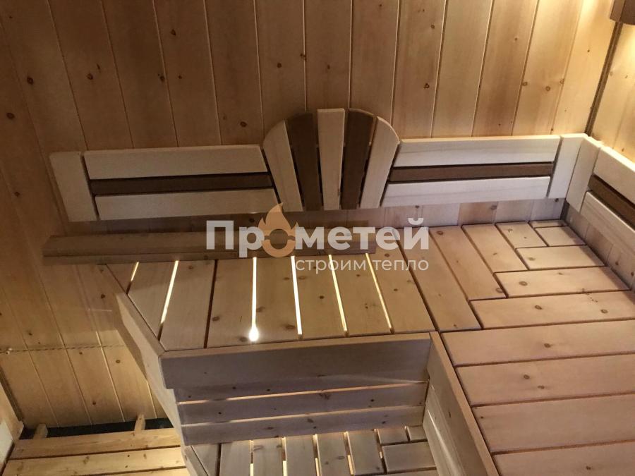 Каркасная баня 2.5x6 метров