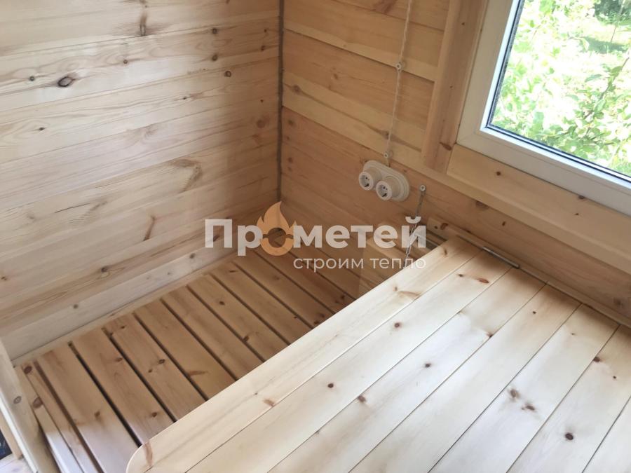 Квадро баня бочка 6 метров с боковым входом