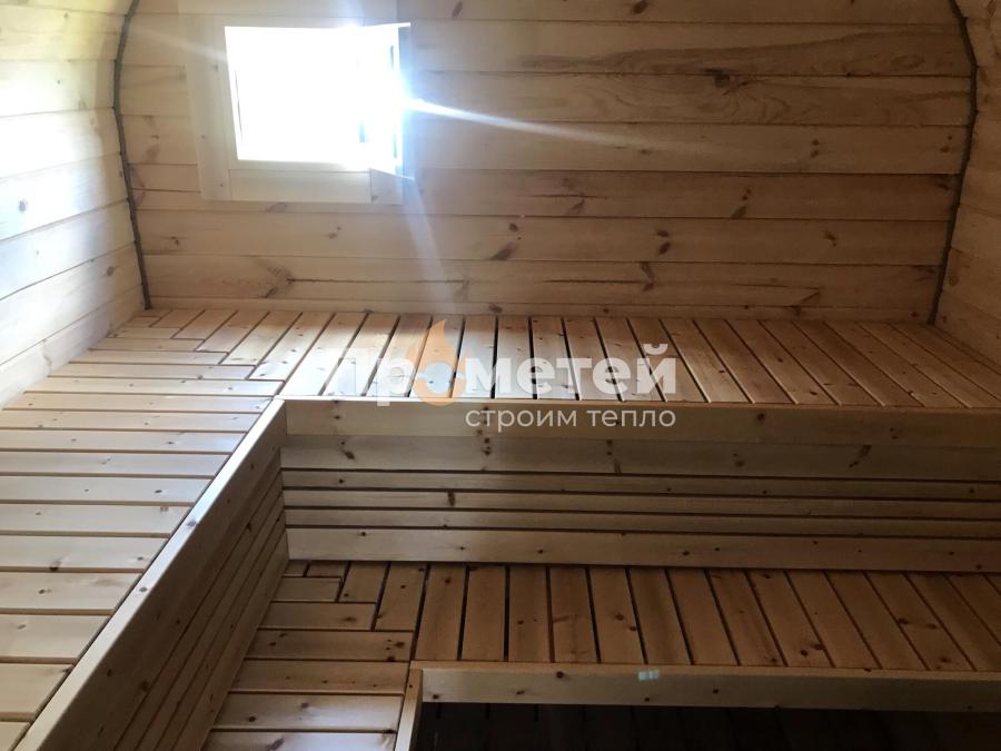 Квадро баня бочка 6 метров с боковым входом