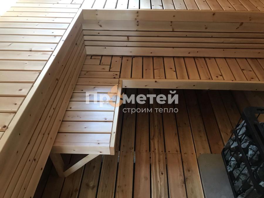 Квадро баня бочка 6 метров с боковым входом