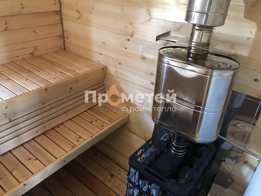 Квадро баня бочка 6 метров с боковым входом