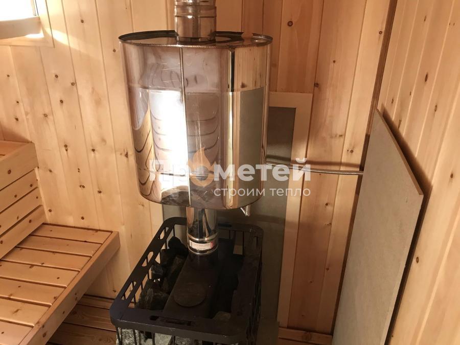 Каркасная баня 2.5x6 метров