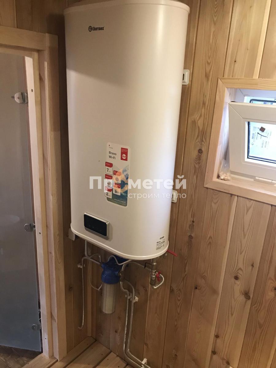 Каркасная баня 3x6 метров с террасой