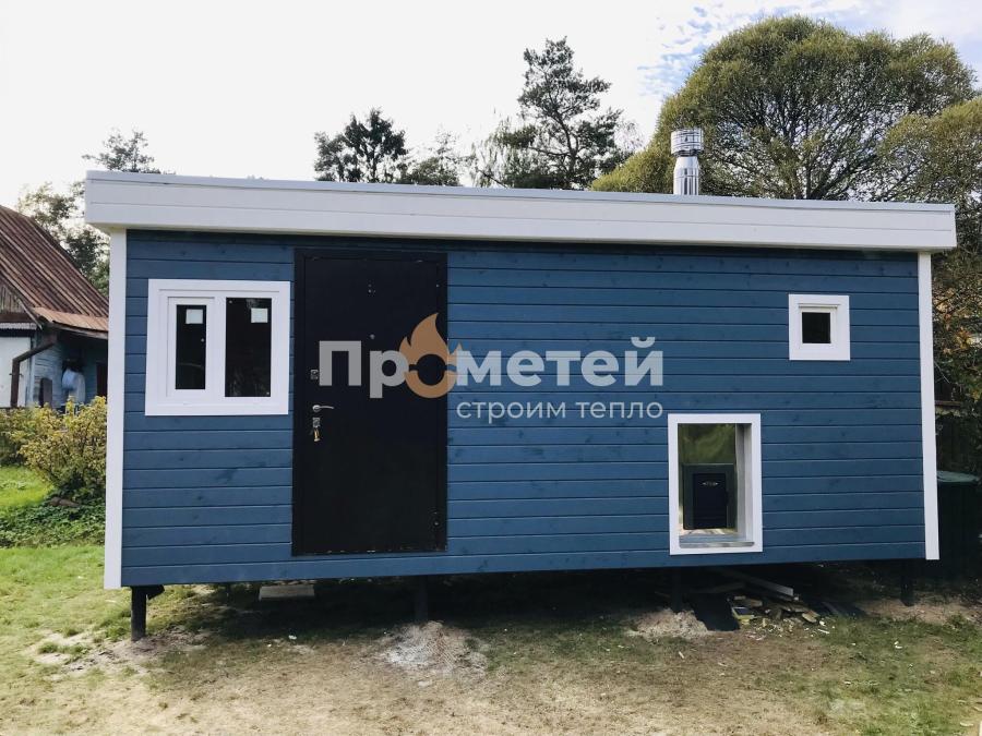 Каркасная баня 2.8x6 метров