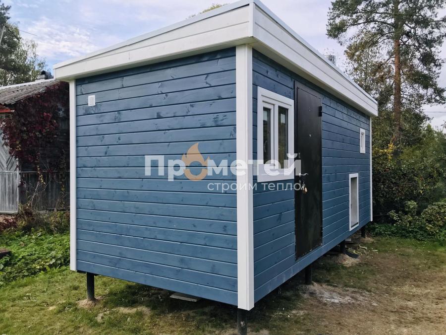 Каркасная баня 2.8x6 метров