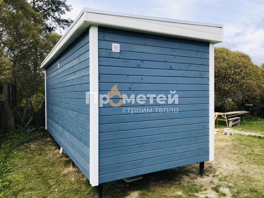Каркасная баня 2.8x6 метров