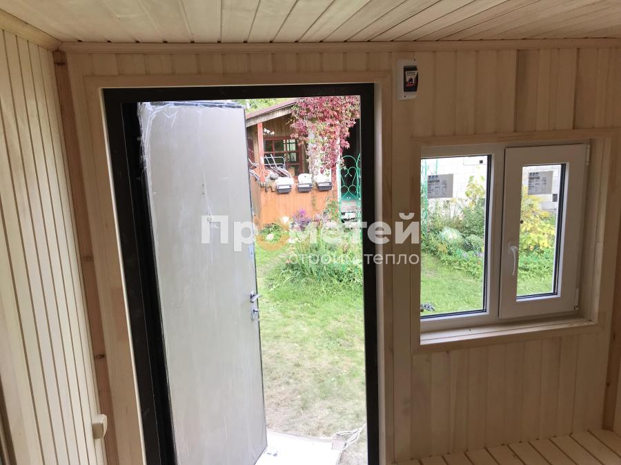 Каркасная баня 2.8x6 метров