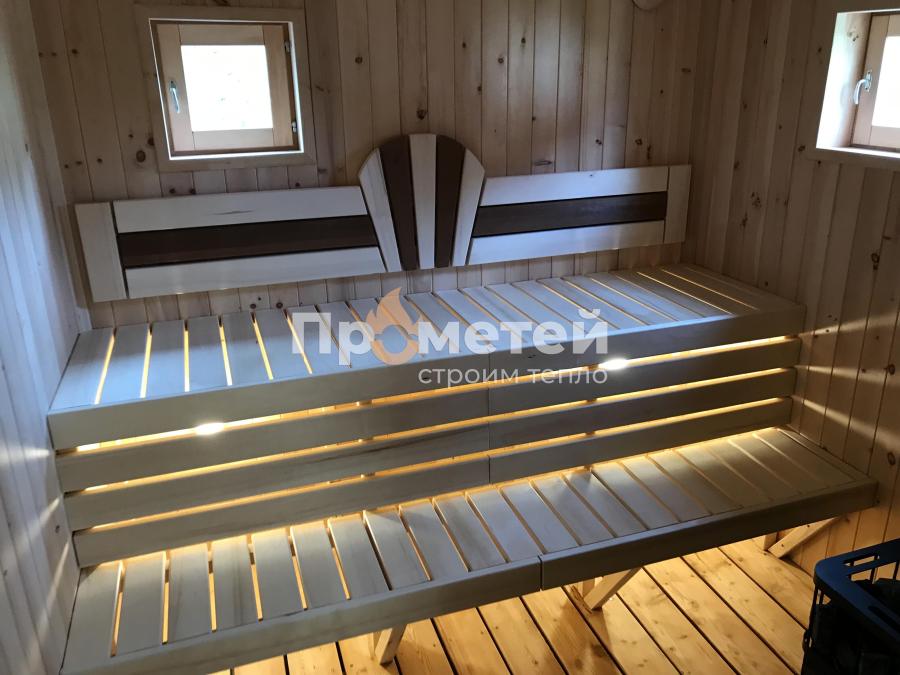 Каркасная баня 2.8x6 метров