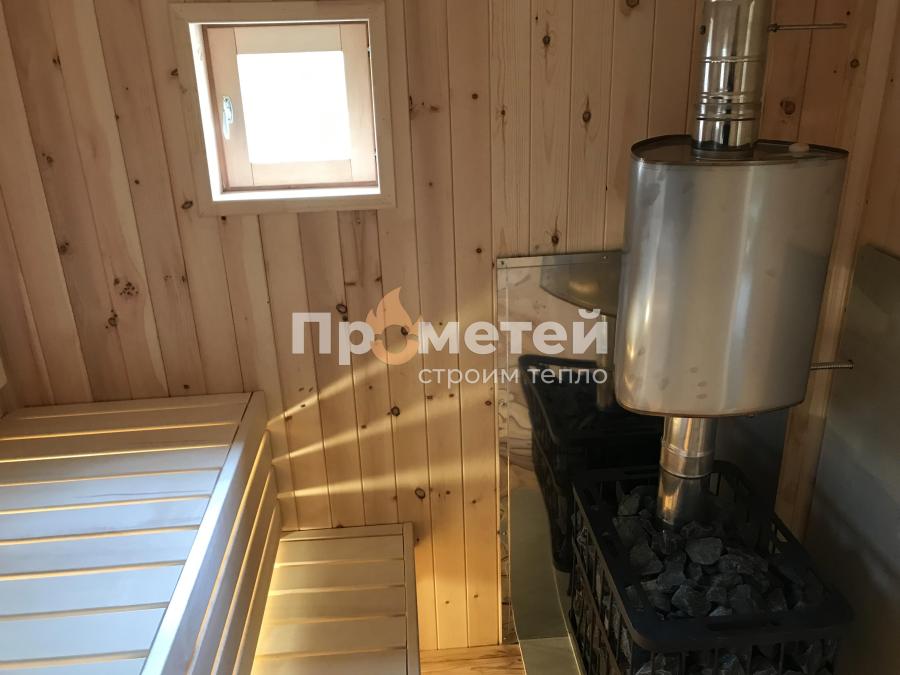 Каркасная баня 2.8x6 метров