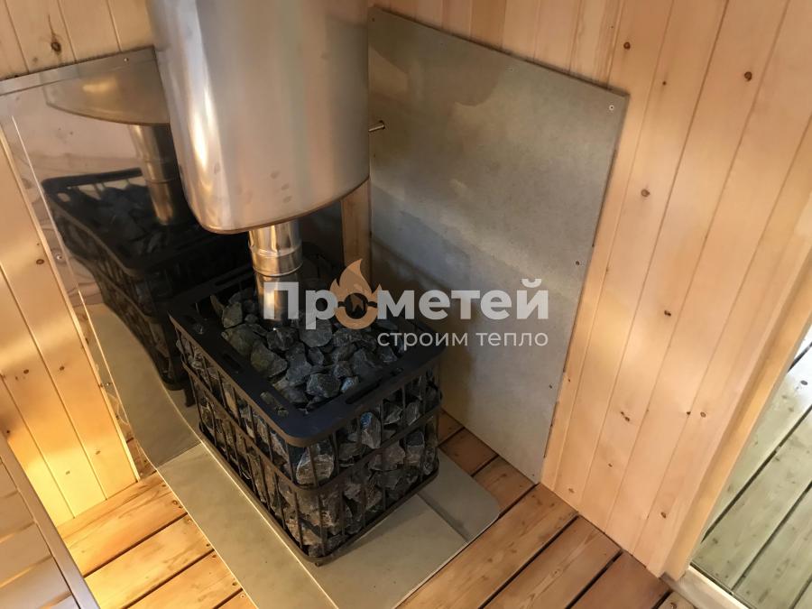 Каркасная баня 2.8x6 метров