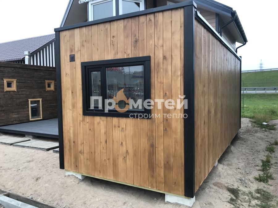 Каркасная баня Норд 2.5x6 метров