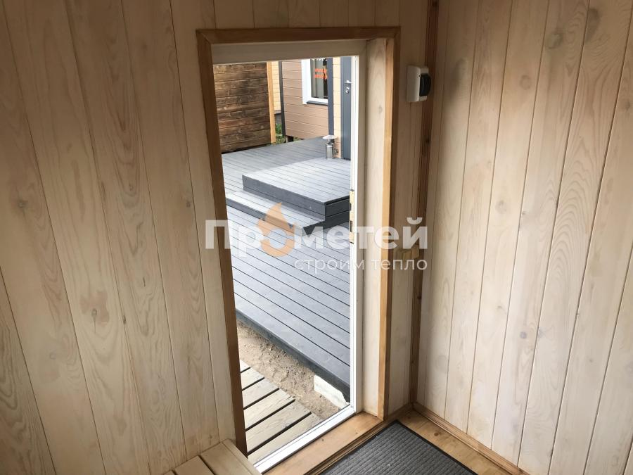 Каркасная баня Норд 2.5x6 метров