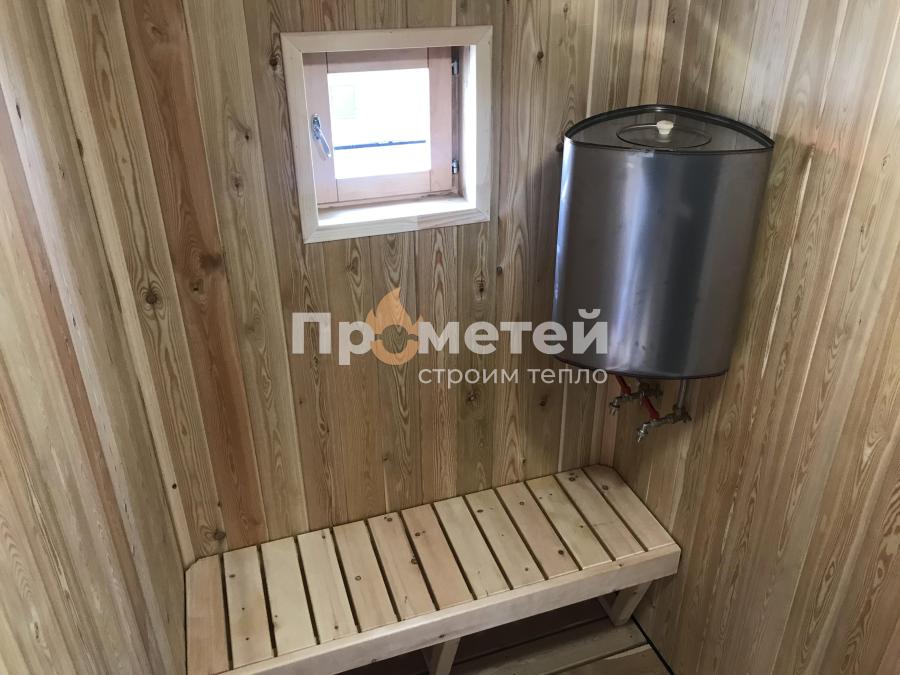 Каркасная баня Норд 2.5x6 метров