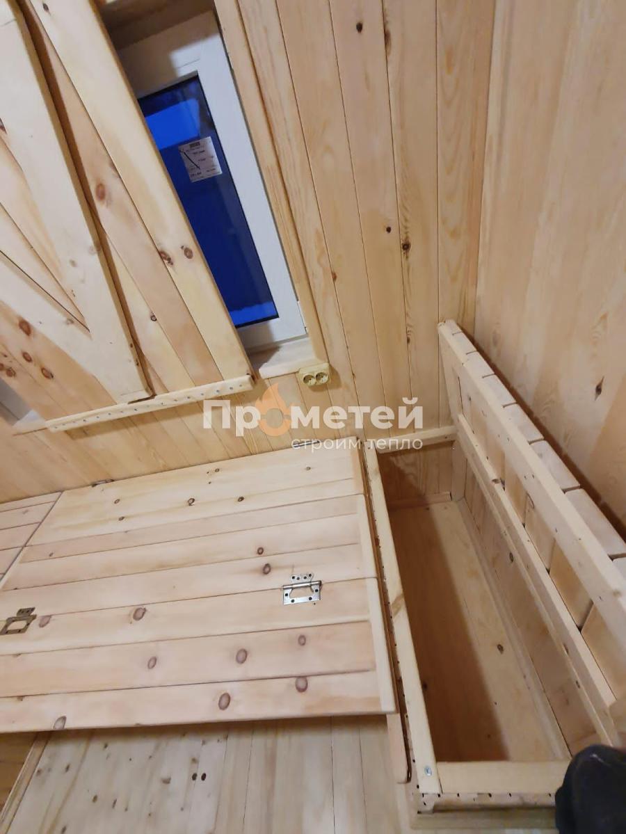 Г-образная каркасная баня Норд 2.5x6 метров с модулем 2.5x3 метра