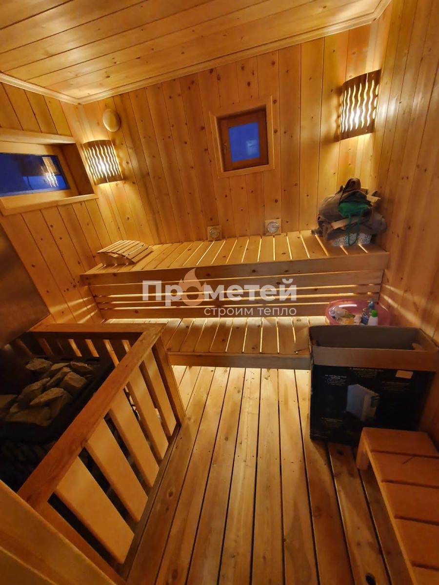 Г-образная каркасная баня Норд 2.5x6 метров с модулем 2.5x3 метра