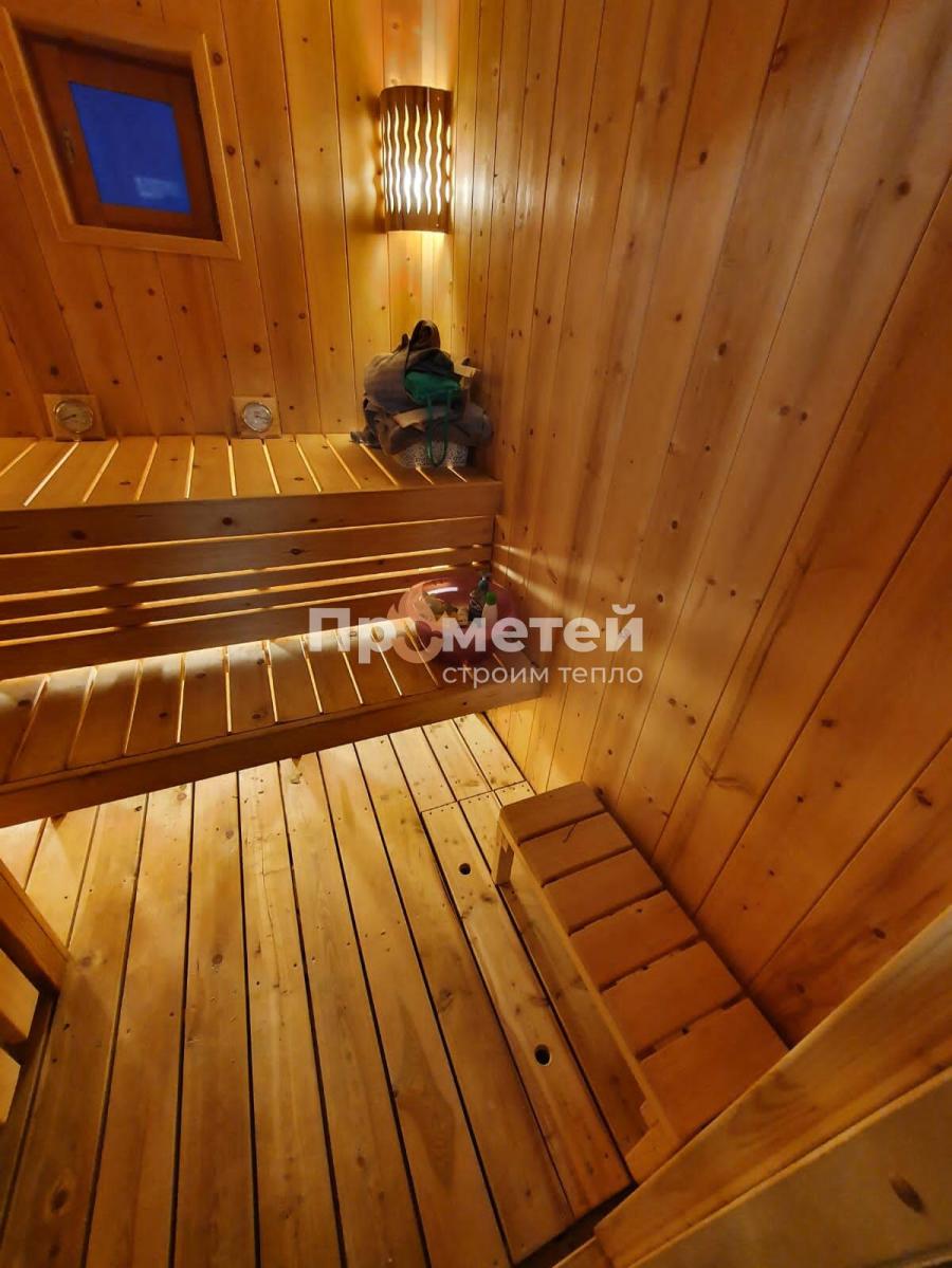 Г-образная каркасная баня Норд 2.5x6 метров с модулем 2.5x3 метра