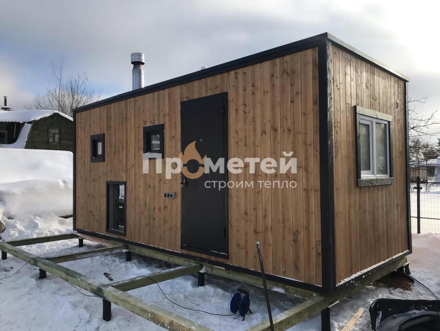 Реализованный проект Каркасная баня Норд 2.5х6 метров