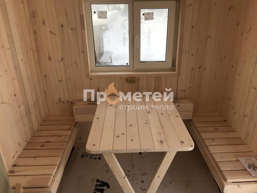 Каркасная баня Норд 2.5х6 метров