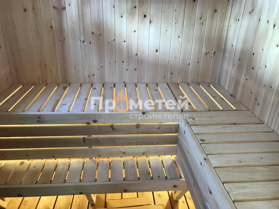 Каркасная баня Норд 2.5х6 метров