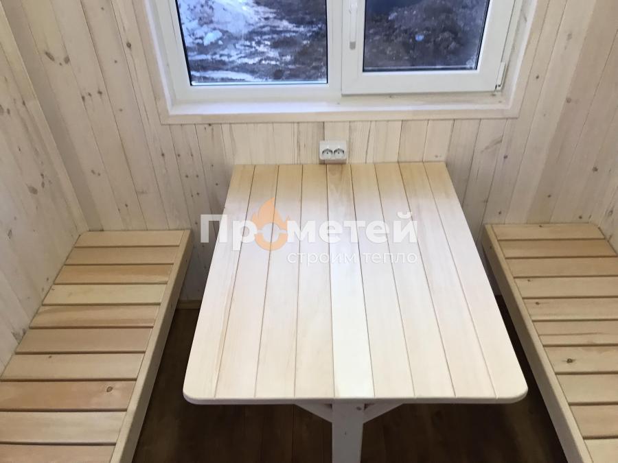 Каркасная баня Норд 2.5x6 метров