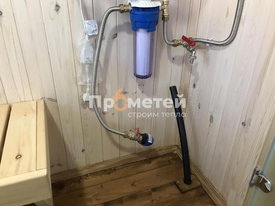 Каркасная баня Норд 2.5x6 метров