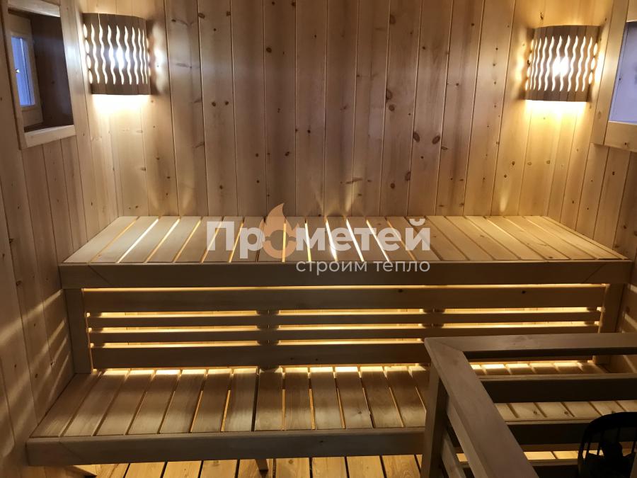 Каркасная баня Норд 2.5x6 метров