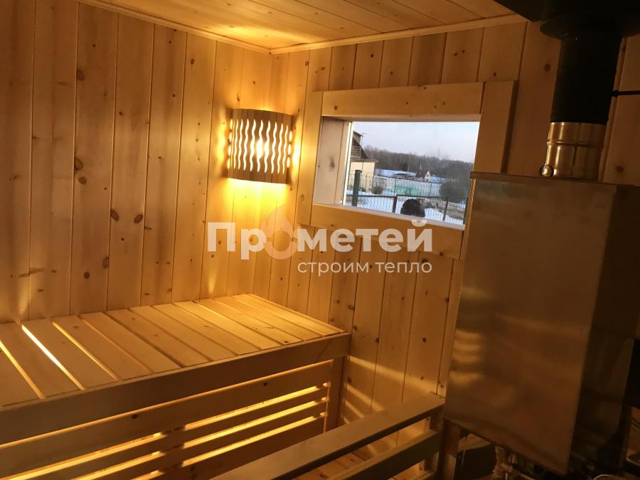 Каркасная баня Норд 2.5x6 метров